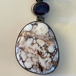 PRECIOUS STONE PENDANT. UNIQUE FUNKY CLASSY
